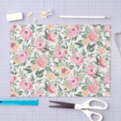 水彩芍薬ギフト 薄葉紙 (クラフト)