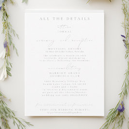 水彩芍薬 ウェディング 詳細 封入カード 招待状