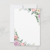 水彩芍薬＆ユーカリの出欠確認カード | 春 出欠カード (裏面)