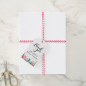 水彩花ありがとう ギフトタグ (より糸付き)