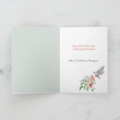 水彩花うさぎのイースターカード カード (内部)