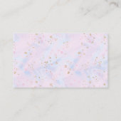 水彩花おむつラッフルグリッター付き エンクロージャーカード (裏面)