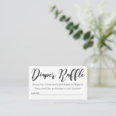 水彩花おむつラッフルチケット エンクロージャーカード (スタンド正面)