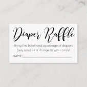 水彩花おむつラッフルチケット エンクロージャーカード (正面)