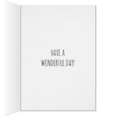 水彩花お洒落ハッピーバースデーカード (内側 (右))