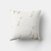 水彩花かわいいミニマリスト クッション (裏面)