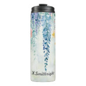 水彩花つる付き植物 タンブラー (正面)