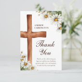 水彩花とクロスバプテスマ サンキューカード (スタンド正面)