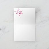 水彩花と写真卒業 サンキューカード (内部)