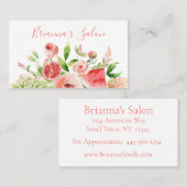 水彩花と実縁ど果 名刺 (正面/裏面)