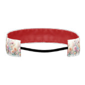 水彩花と海と海のビーチ アスレチックヘッドバンド (裏面)