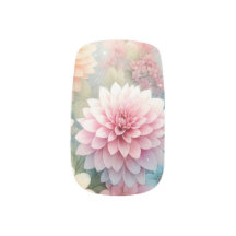 水彩花と海と海のビーチ