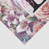 水彩花と海と海のビーチ 薄葉紙 (詳細)