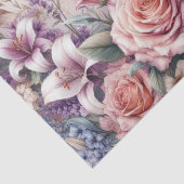 水彩花と海と海のビーチ 薄葉紙 (詳細)