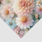 水彩花と海と海のビーチ 薄葉紙 (詳細)