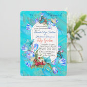 水彩花と蝶を訪問。 招待状 (スタンド正面)