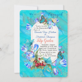 水彩花と蝶を訪問。 招待状