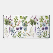 水彩花と蝶 デスクマット (正面)