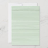 水彩花と金ゴールドグリッターブライダルシャワー 招待状 (裏面)