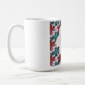 水彩花のオーダーメイド・パーソナライズデザイン コーヒーマグカップ (左)
