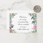 水彩花のサンキューカード ノートカード (正面/裏面インサイチュ)