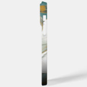 水彩花のバラとあなたのモノグラム Case-Mate iPhoneケース (裏面 / 左)