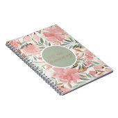 水彩花のパターンあなたは素晴らしい ノートブック (右側)