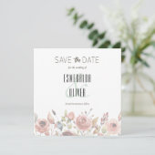 水彩花の保存日付テンプレート (スタンド正面)