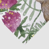 水彩花の可愛いバニー 薄葉紙 (詳細)