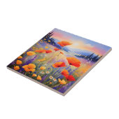 水彩花の咲く風景 タイル (側面)