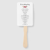 水彩花の国ボヘミ素朴アンプログラム ハンドファン (正面)