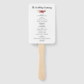 水彩花の国ボヘミ素朴アンプログラム ハンドファン (裏面)