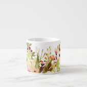 水彩花の庭 エスプレッソカップ (正面)