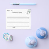 水彩花の結婚アドバイスカードシャワー チラシ (シングル)