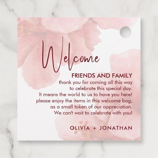 水彩花の結婚歓迎抱き枕 フェイバータグ (裏面)