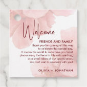 水彩花の結婚歓迎抱き枕 フェイバータグ (正面)