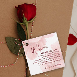 水彩花の結婚歓迎抱き枕 フェイバータグ