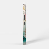 水彩花の背エレガント景 SAMSUNG GALAXYケース (右側面)