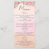 水彩花びら&プロセッコ夏ブライダルシャワー メニュー (正面)