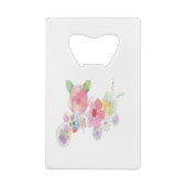 水彩花アート クレジットカード栓抜き (裏面)