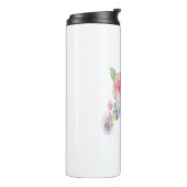 水彩花アート タンブラー (回転左)