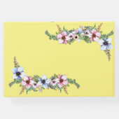 水彩花イエローシャイン結婚ズゲストブック ゲストブック (裏面)