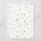 水彩花イラストのウェディング招待状 招待状 (裏面)