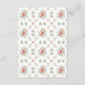 水彩花イラストの結婚式 願い事カード エンクロージャーカード (裏面)