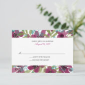 水彩花エレガント園 | ウェディングRSVP 出欠カード (スタンド正面)