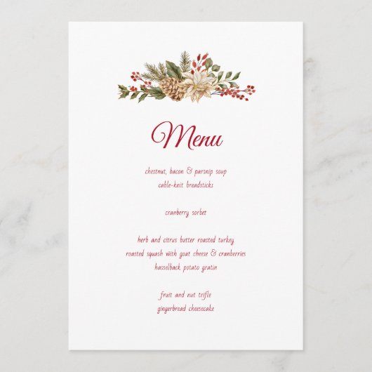 水彩花エレガント松 メニュー (正面)