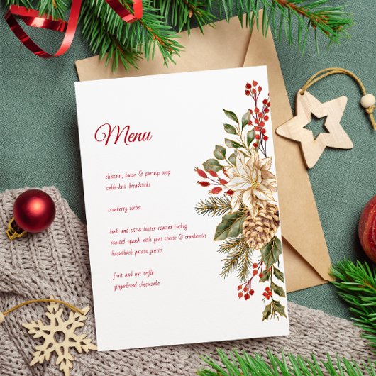 水彩花エレガント松 メニュー