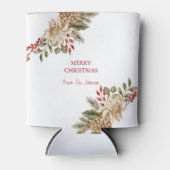 水彩花エレガント松 缶クーラー (正面)