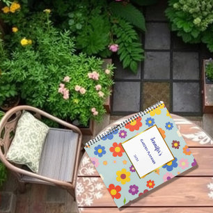 水彩花エレガント柄パーソナルガーデン プランナー手帳