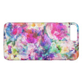 水彩花カラフルコラージュ Case-Mate iPhoneケース (裏面(横))